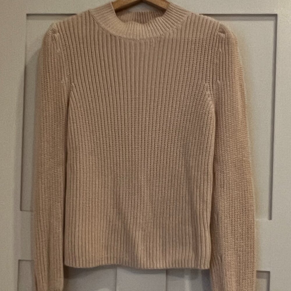 Evereve Mock Knit Sweater Size Small